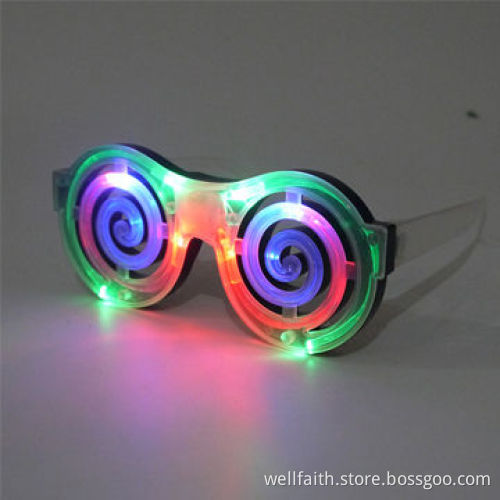 Multicolor LED Sunglasses with CE, RoHS Marks, 14.2*4.3*13cm Size